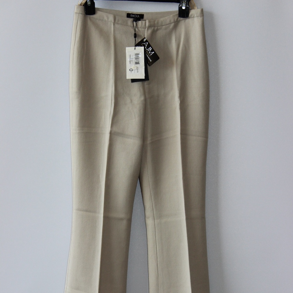 Raoul  Vanilla Beige Fit  'N Flair Wool Trouser